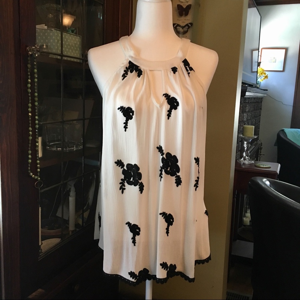 Tiburon Embroidered Halter Top